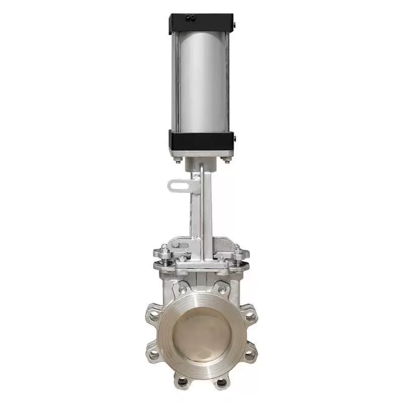 Z673X series pneumatic clamp gate valve Z673-2.5C-DN400 cast steel body nominal pressure 2.5bar, gate valve