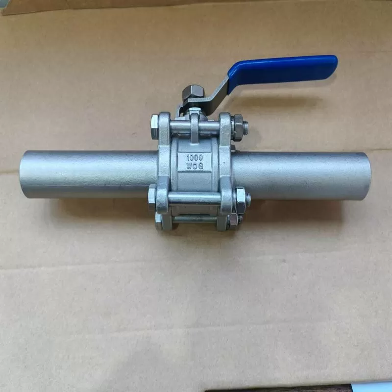 Three-piece lengthened welded ball valve,Three piece ball valve ,3 Piece Socket Welded Lengthened Ball Valve