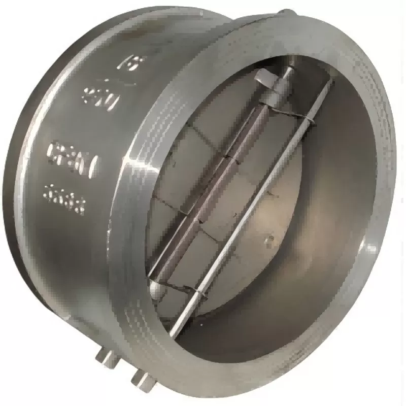 Double clamp swing check valve