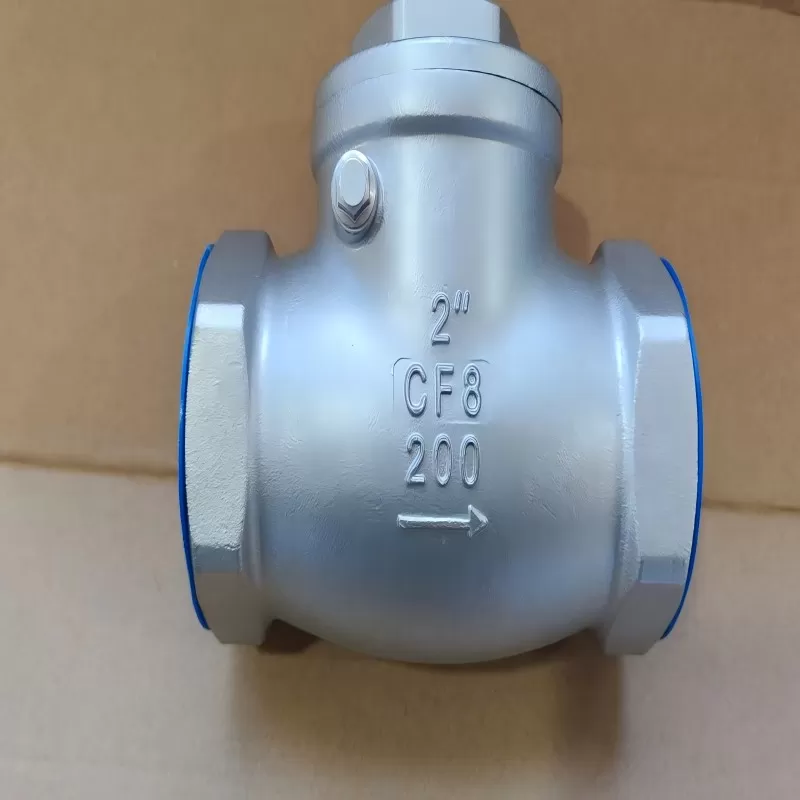 Internal thread check valve