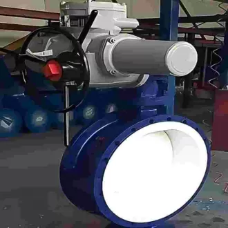 Electric fluorine lined butterfly valve，Fluorine lined butterfly valve， butterfly valve