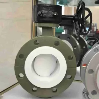 Fluorine flanged butterfly valve，Fluorine lined butterfly valve， butterfly valve，Fluorine lined valve