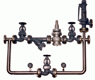 Pressure reducing valve group