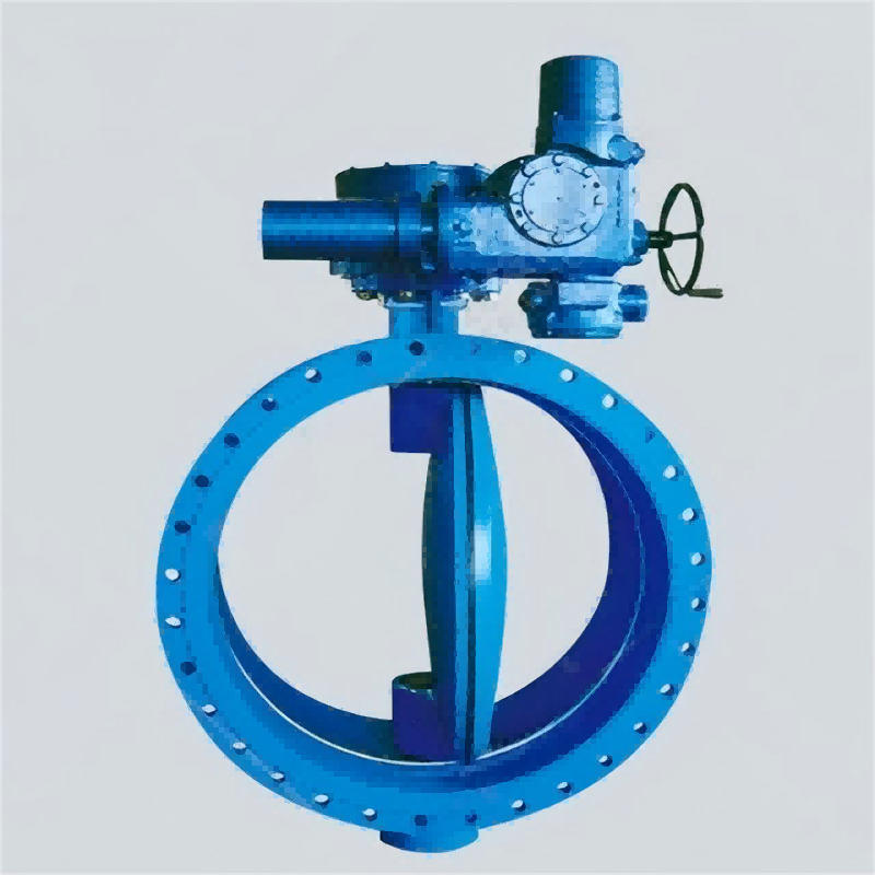 Electric flanged double eccentric butterfly valve,Double flanged eccentric butterfly valve,Electric Double Eccentric Butterfly Valve