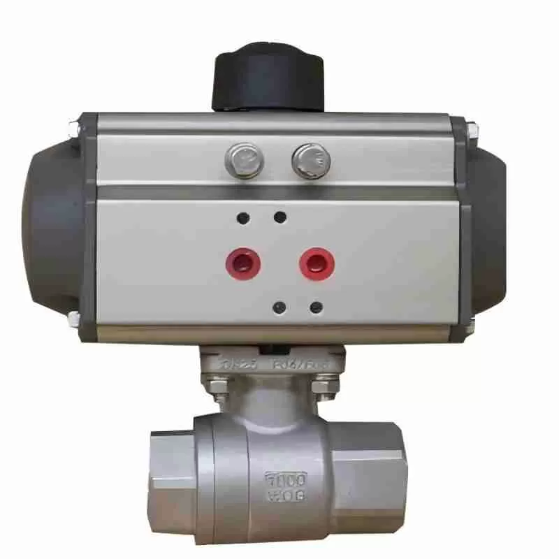 Q611 pneumatic two-piece ball valve，pneumatic two-piece ball valve， two-piece ball valve