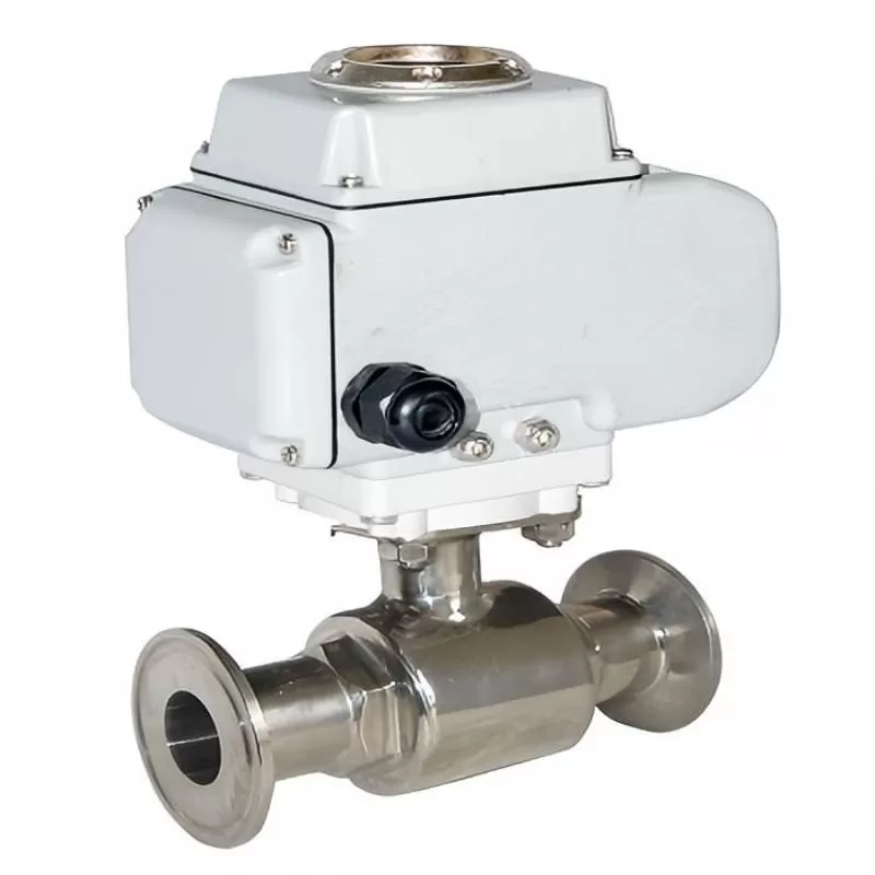 Q981F electric sanitary ball valve；electric sanitary ball valve， sanitary ball valve
