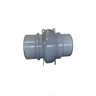 Axial flow check valve, check valve,