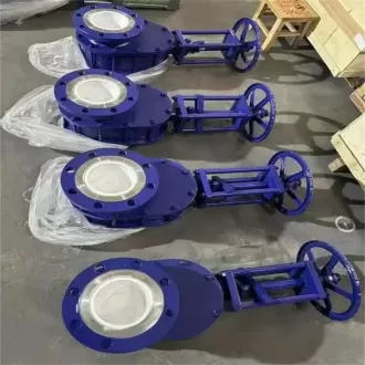 Pneumatic ceramic double gate valve，Ceramic double gate valve，Ceramic gate valve