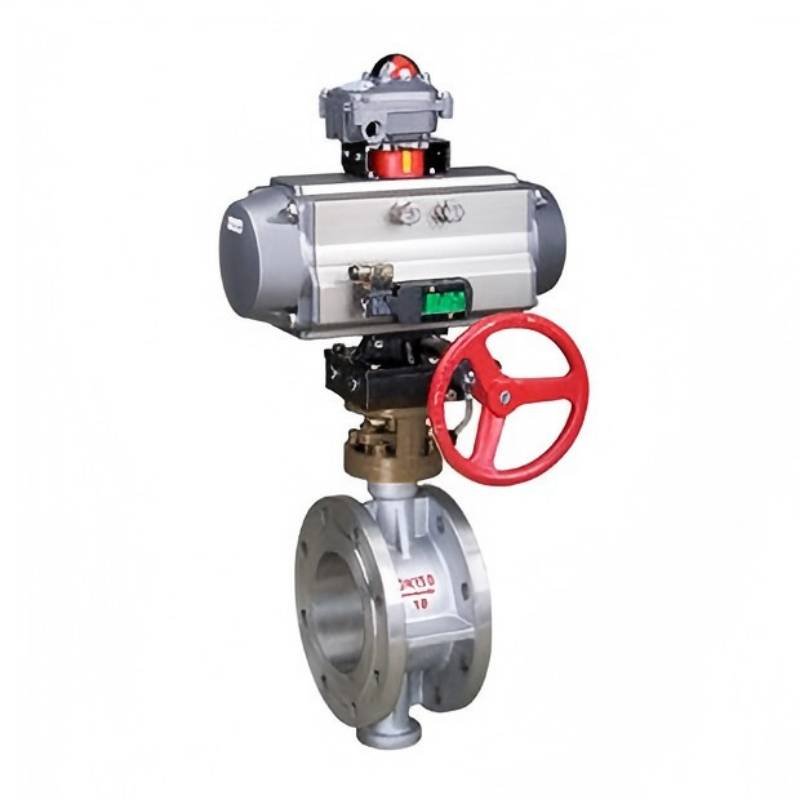 Pneumatic cut off the butterfly valve, cut off the butterfly valve, butterfly valve