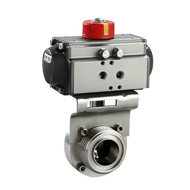 Pneumatic sanitary butterfly valve,sanitary butterfly valve,butterfly valve