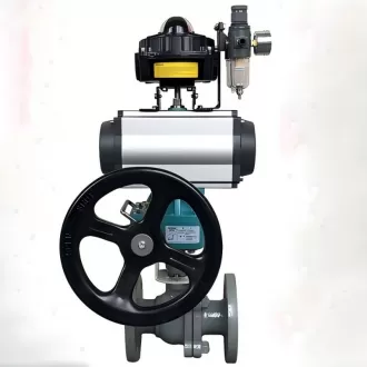 Q641F Pneumatic with manual ball valve, Pneumatic with manual ball valve,ball valve