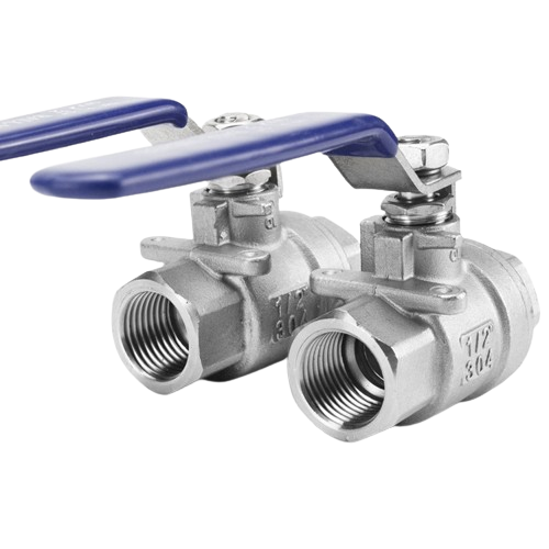 Stainless steel 316/304 internal thread two-piece threaded ball valve, two-piece threaded ball valve