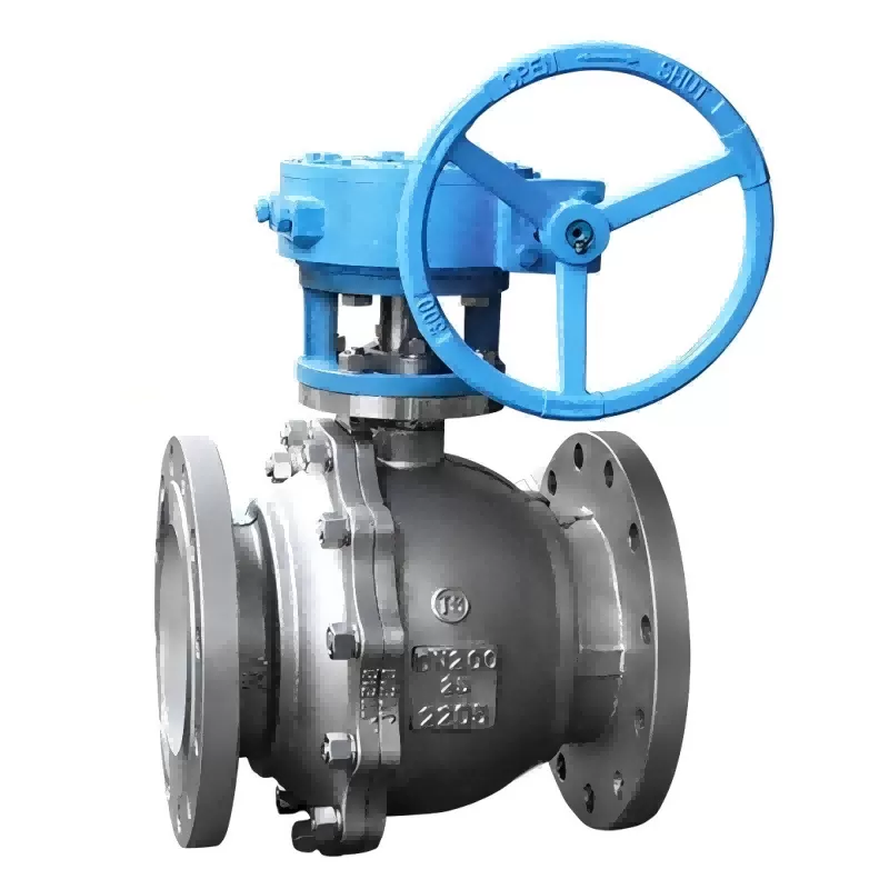 Worm gear flange ball valve -2205, flange ball valve -2205