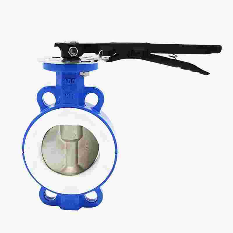D71F-16C wafer fluorine-lined butterfly valve,wafer fluorine-lined butterfly valve.butterfly valve