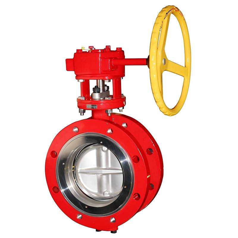 Double eccentric high-efficiency double flange butterfly valve,butterfly valve