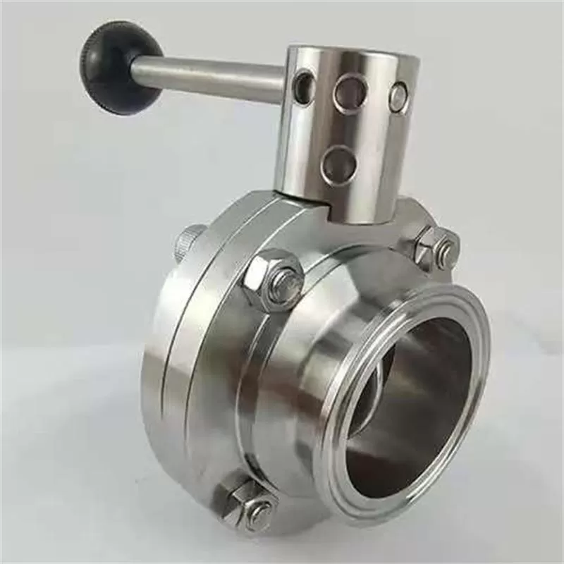 Sanitary quick-installation butterfly valve, Sanitary butterfly valve, Butterfly valve