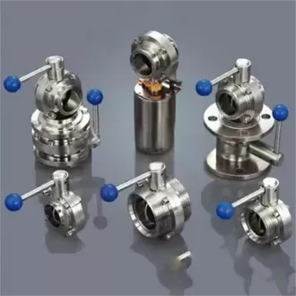 Sanitary grade butterfly ball valve， Sanitary ball valve， Ball valve