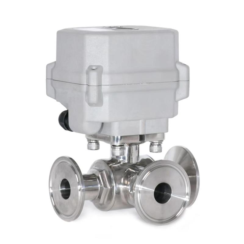 Sanitary three-way stop valve，Three-way stop valve，Stop valve