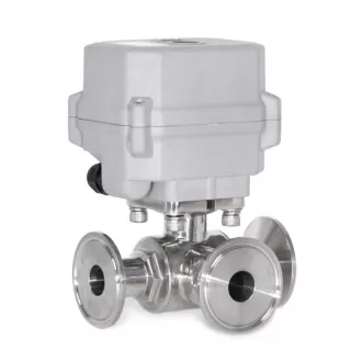 Sanitary three-way stop valve，Three-way stop valve，Stop valve