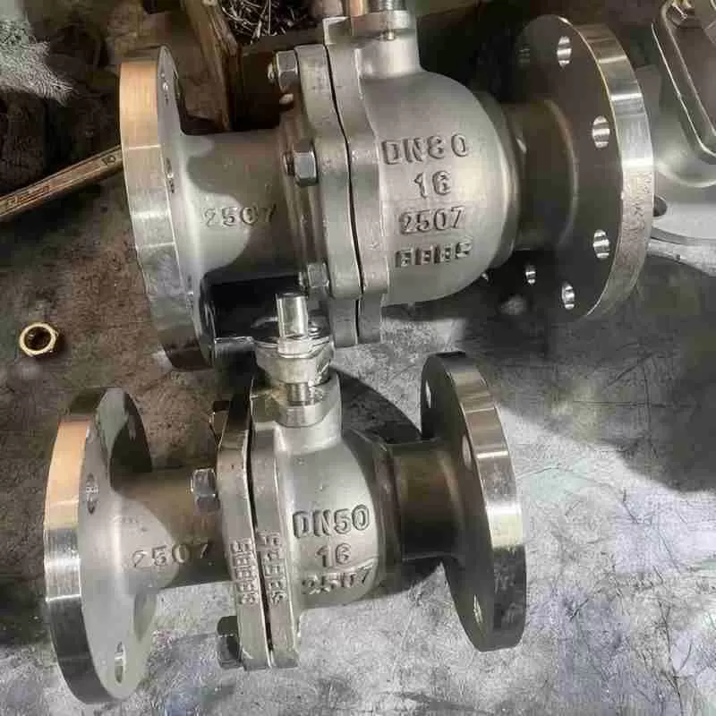 2507 double-phase steel manual flange ball valve,flange ball valve