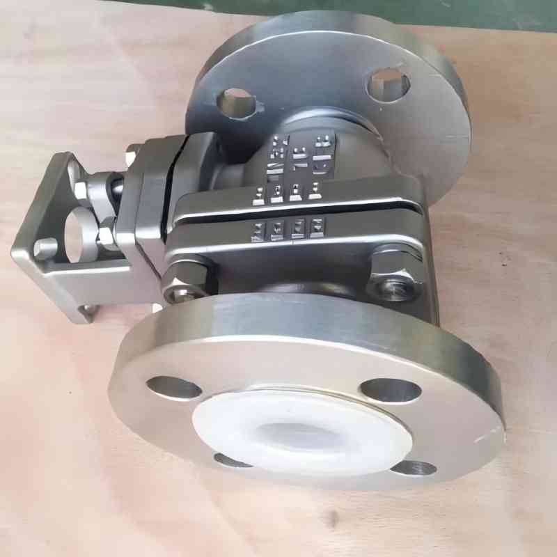 Pneumatic stainless steel fluorine-lined ball valve, stainless steel fluorine-lined ball valve,fluorine-lined ball valve,ball valve