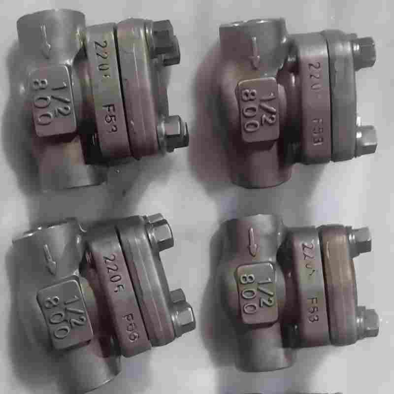 F53 duplex steel threaded check valve, steel threaded check valve,check valve