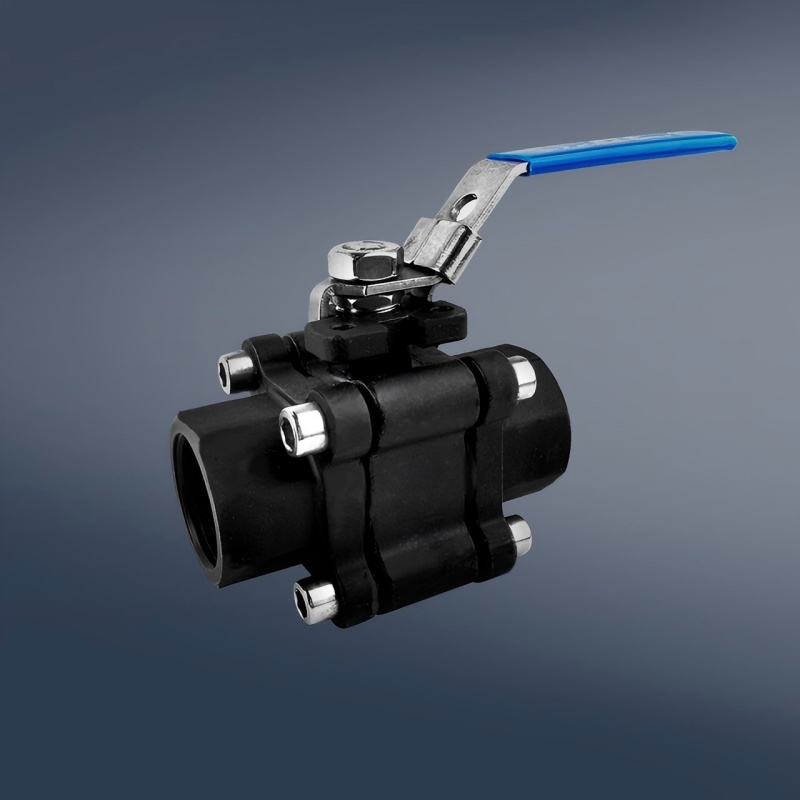 Carbon steel three-piece locking high-pressure ball valve,three-piece locking high-pressure ball valve,ball valve