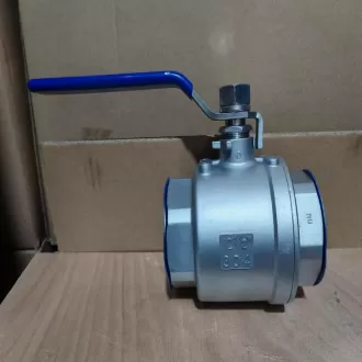 Q11F two-piece 304 stainless steel /CF8 ball valve DN100 PT(ZG)/RC internal thread suitable for Q11F-10P-DN100 up to 64 kg