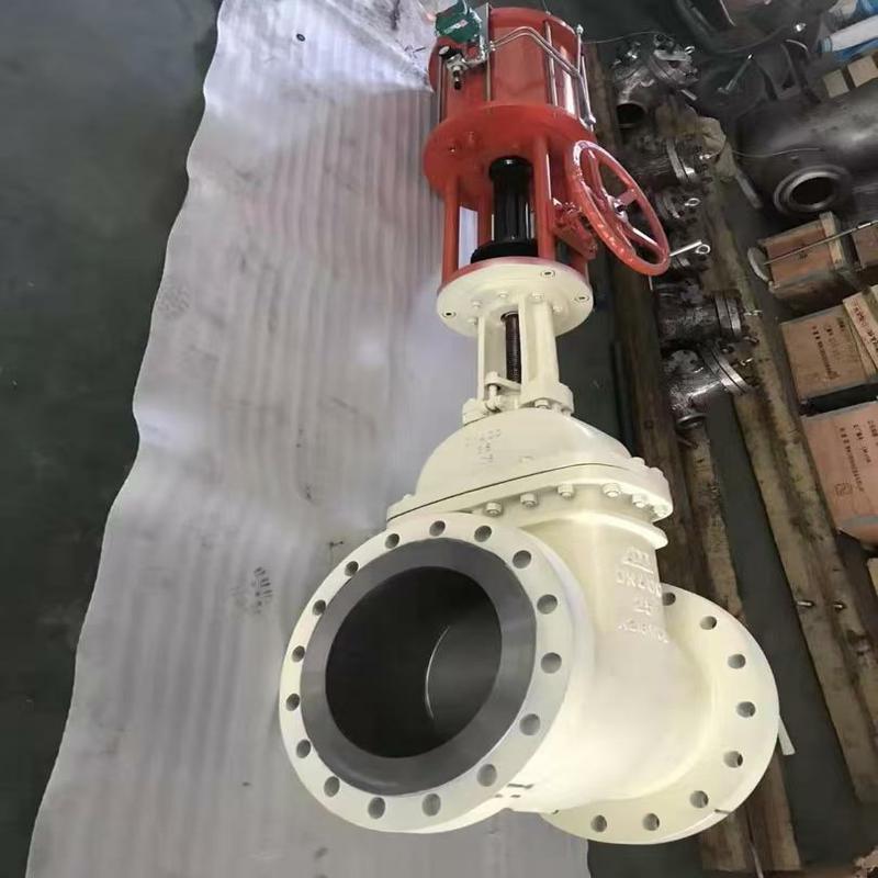 Flat gate valve, gate valve