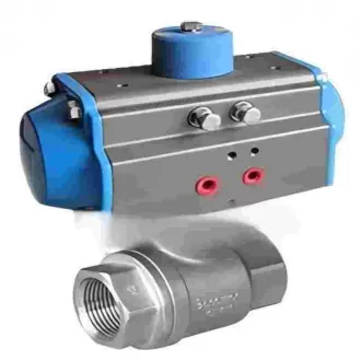 Q611 pneumatic two-piece ball valve with internal thread,Q611 Internal thread pneumatic ball valve-,2PC Pneumatic Ball Valve